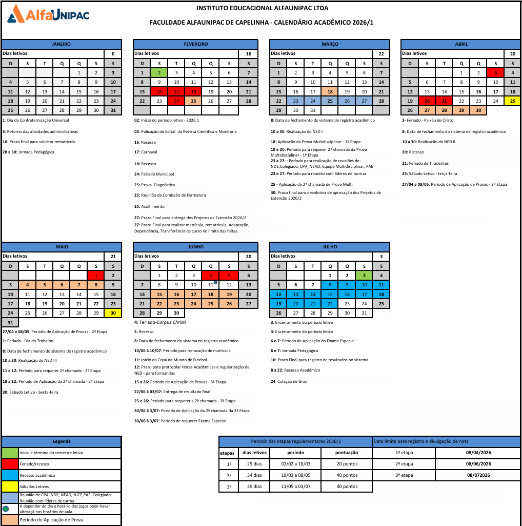 Calendário